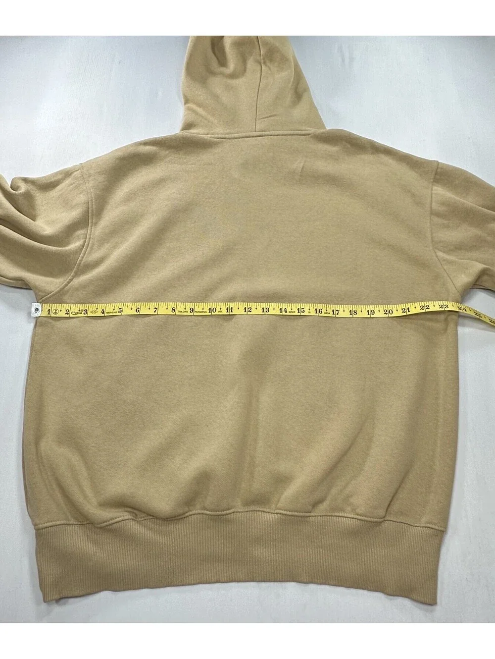 North Face Heavyweight Fleece Drawstring Hoodie Brown M